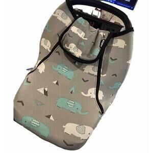 Baby Car Seat Cover Acrabros Multifunctional Infant Canopy Unisex Elephant